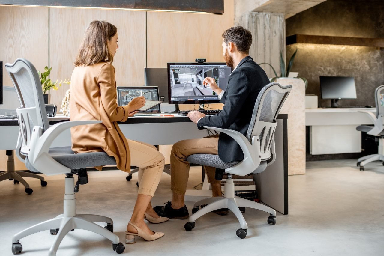 Professional office renovation design team UAE